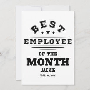 Invitación Premio Personalizado Mejor Empleado Del Mes Año Tr