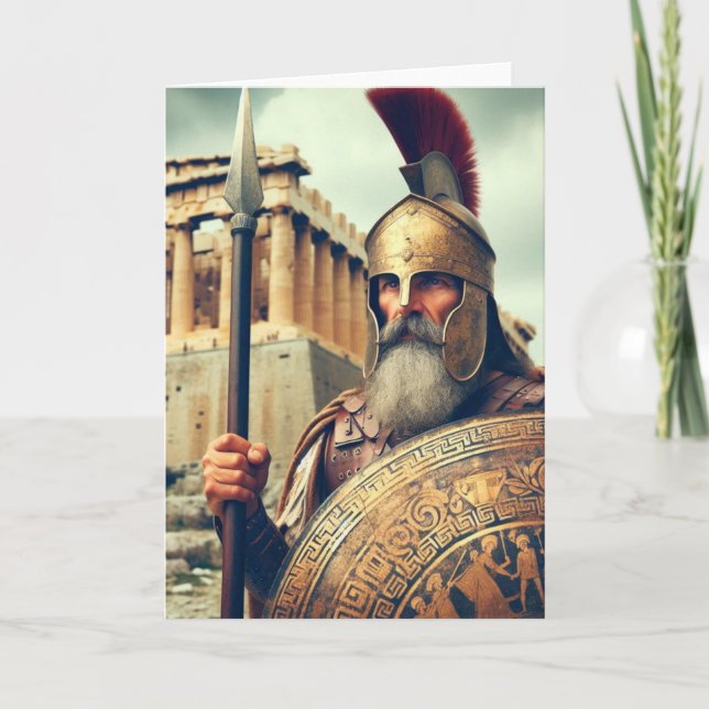 Invitación Preocupación griega (Anverso)