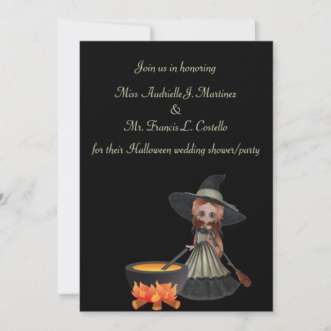 Invitación "Preparando una ducha de matrimonio" - Fiesta de d (Anverso)