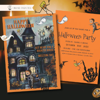 Invitación Prepárate para una Fiesta Divertida de Halloween e