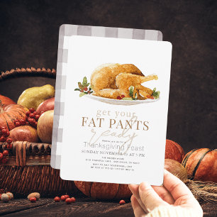 Invitación Preparen sus pantalones de grasa para el día de gr