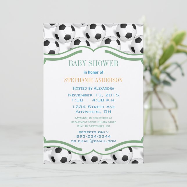Invitación Preppy Baby Boy Socke Shower (Anverso de pie)