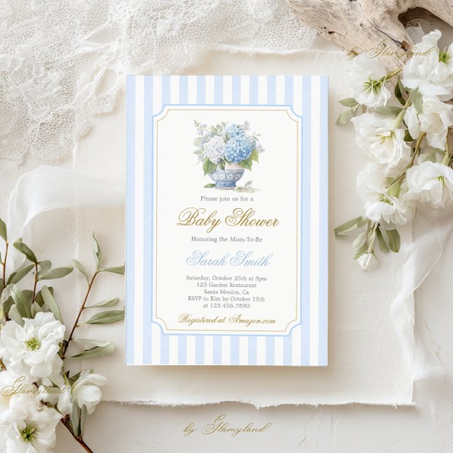 Invitación preppy de Baby Shower Boy (Subido por el creador)