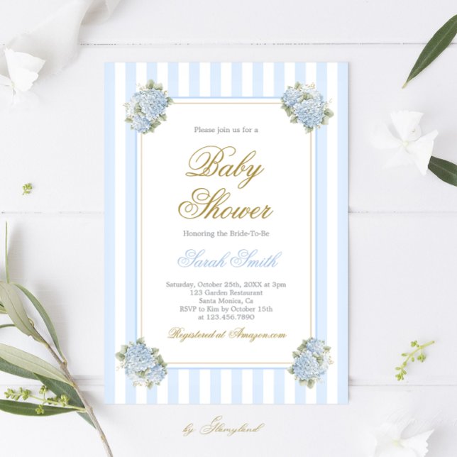 Invitación preppy de Baby Shower Boy (Subido por el creador)