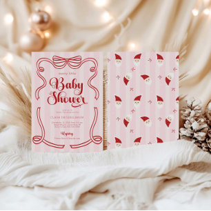 Invitación Preppy Loveshack Merry Little Baby Shower