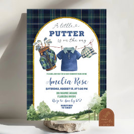 Invitación Preppy Luxury Golf Baby Shower Invitation