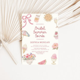 Invitación Preppy Pastel Bridal Shower Summer Soiree