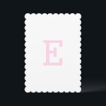 Invitación Preppy Pink Ginger Jar Monograma Primer Estandarte<br><div class="desc">Invitación de monograma de jarrón de jengibre rosa preppy de cumpleaños. Plantilla de invitación editable,  personalice el texto para hacerlo suyo.</div>