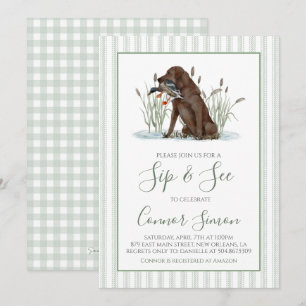 Invitación Preppy Southern Duck Hunter Sip and See