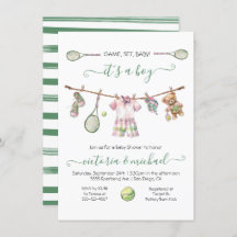 Preppy Tennis Boy Baby Shower