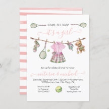Preppy Tennis Chica Baby Shower