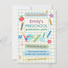 Invitación Preschool Graduation Party Photo