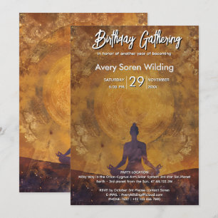 Invitación Presencia Radiante Diseño de Luz para Meditación