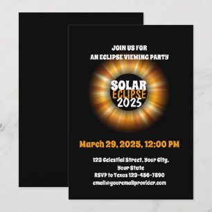 Invitación Presenciando el eclipse solar parcial 3/29/2025