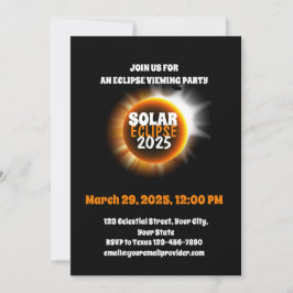 Invitación Presenciando el eclipse solar parcial 3/29/2025