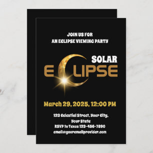 Invitación Presenciando el eclipse solar parcial 3/29/2025