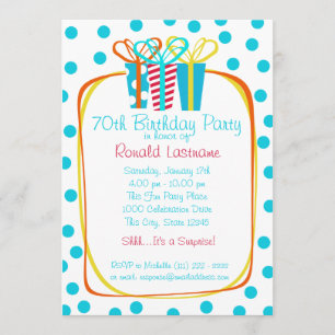 Invitación Presenta Fiesta de regalos