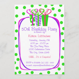 Invitación Presenta Fiesta de regalos