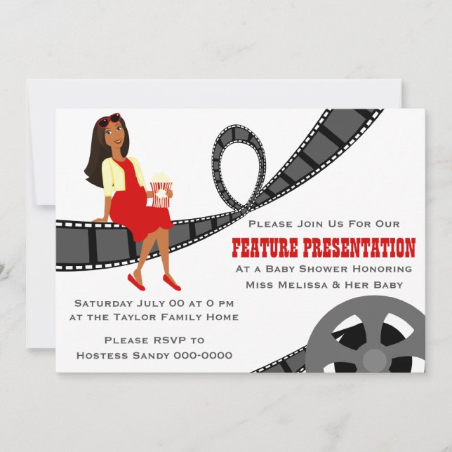 Invitación Presentación de características Baby Shower (Anverso)