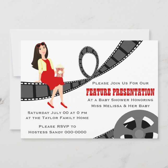 Invitación Presentación de características Baby Shower (Anverso)