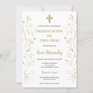 Invitación presentación de tres años