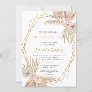 Invitación Presentacion de tres anos