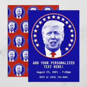 Invitación Presidente Donald Trump en Azul