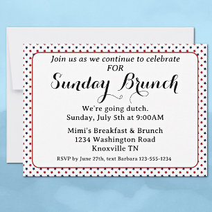 Invitación Presupuesto 250 Años América Brunch Dom