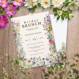 Invitación Presupuesto Acuarela Floral Silvestre Colorida