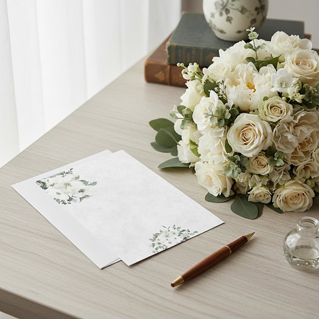 Invitación Presupuesto en blanco para boda floral acuarela ma (Subido por el creador)