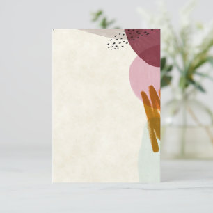 Invitación Presupuesto en blanco pintura de estilo moderno pa