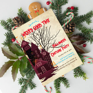 Invitación Presupuesto Espeluznante Fiesta de Disfraces en Ca