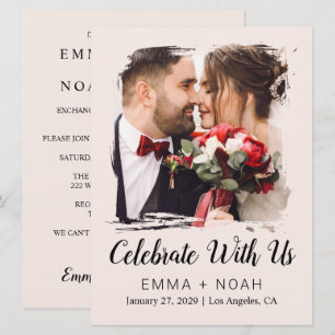 Invitación Presupuesto Foto Boda Crema