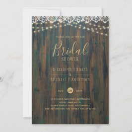 INVITACIÓN PRESUPUESTO LUCES RÚSTICAS DUCHA DE LACE BRIDAL