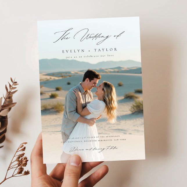 Invitación Presupuesto Moderno Boho 2 Fotos Boda (Subido por el creador)