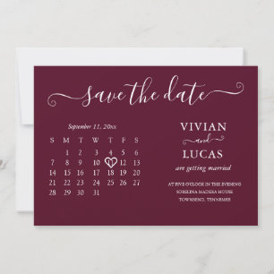 Invitación Presupuesto moderno Minimalista del calendario bor