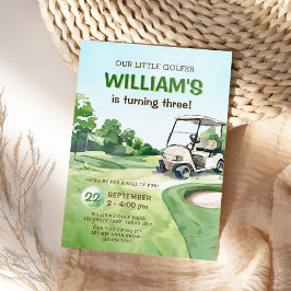 Invitación Presupuesto nuestro cumpleaños de golf de Little G