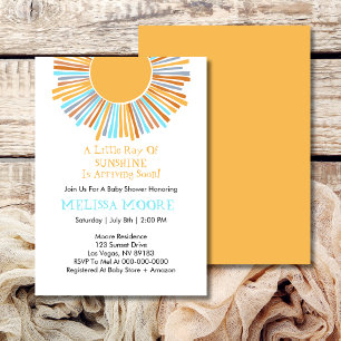 Invitación Presupuesto Rayo De Sol Retro Boho Sol