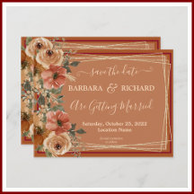 PRESUPUESTO Terracotta Floral Elegante fecha de ah