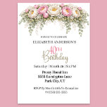 Invitación Pretty Pink and White Peony 40th Birthday<br><div class="desc">Celebrate a special milestone with this elegant 40th birthday party invitation featuring a beautiful floral design inspired by soft peonies, delicate blossoms, and graceful eucalyptus greenery. The romantic botanical style creates a sophisticated and feminine look that is perfect for a stylish birthday celebration with family and friends. This chic floral...</div>