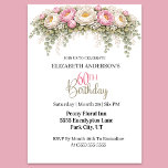 Invitación Pretty Pink and White Peony 60th Birthday<br><div class="desc">Celebrate a special milestone with this elegant 60th birthday invitation featuring a beautiful floral design inspired by soft peonies and lush eucalyptus greenery. The delicate pink and ivory blooms create a romantic garden aesthetic that feels both timeless and sophisticated, making it perfect for honoring a memorable birthday celebration with style...</div>