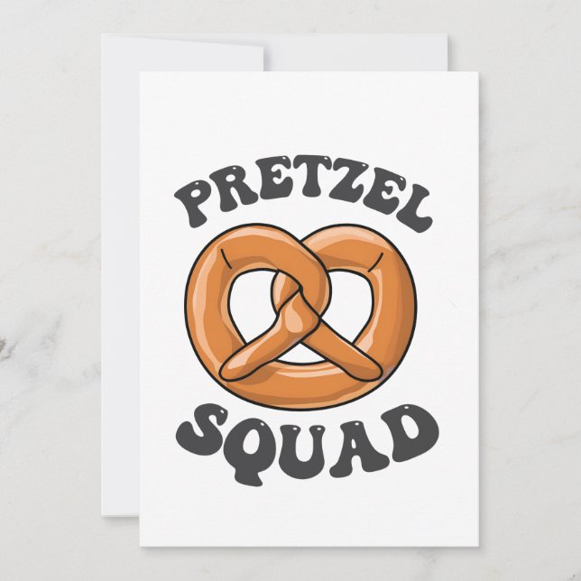 Invitación Pretzel Squad Funny Oktoberfest Pretzel Lover Germ (Anverso)