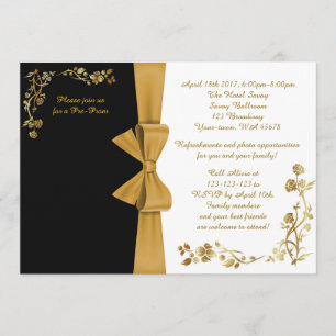 Invitación previa a la promoción, blanco y negro,