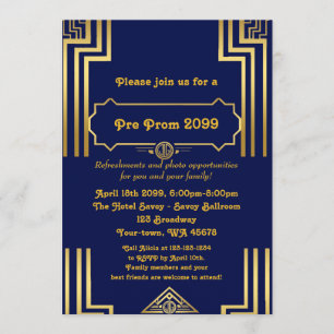 Invitación previa al prom, pre prom, quinceañera, 