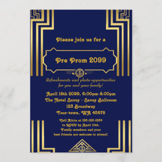 Invitación previa al prom, pre prom, quinceañera, 
