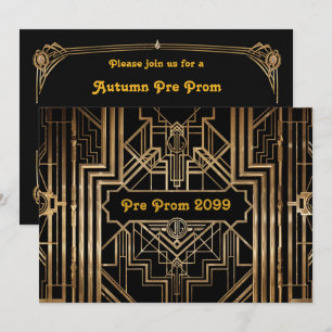 Invitación previa al prom, Quinceanera,Gatsby V3