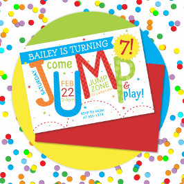 Invitación Primaria de la fiesta de cumpleaños del niño con s