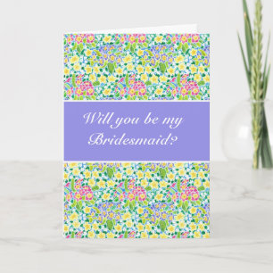 Invitación Primas de color rosa, azul y amarillo Solicitud de