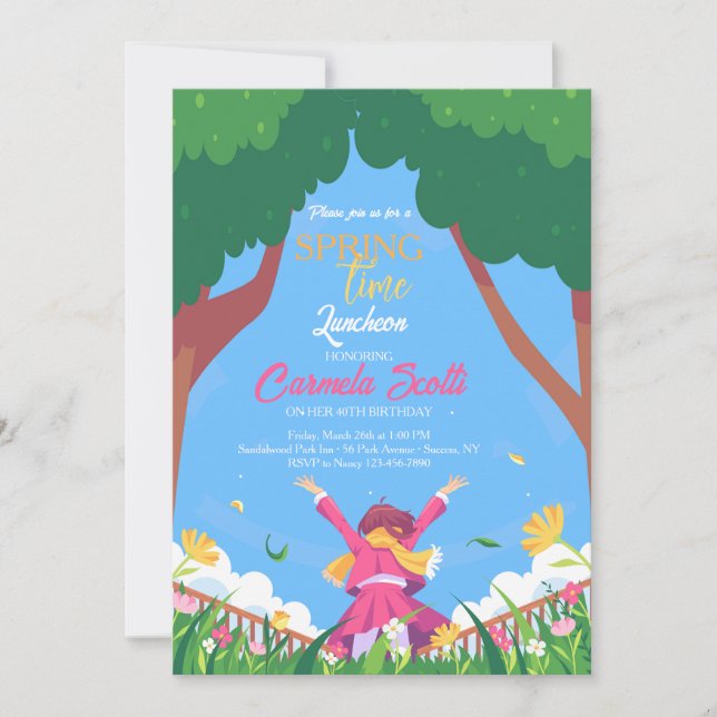 Invitación Primavera (Anverso)