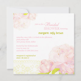 Invitación Primavera acuática Peony Shower